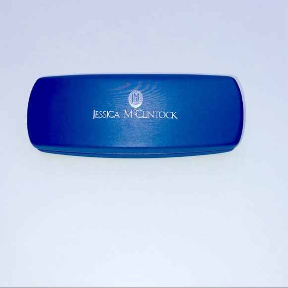 JESSICA MCCLINTOCK hard shell glasses case blue - Picture 2 of 4